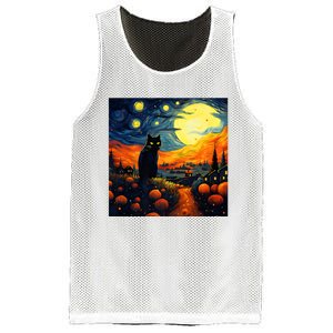 Black Cat Halloween Night Costumes Mesh Reversible Basketball Jersey Tank