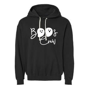 Boos Crew Halloween Squad Matching Group Halloween Gift Garment-Dyed Fleece Hoodie