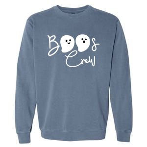 Boos Crew Halloween Squad Matching Group Halloween Gift Garment-Dyed Sweatshirt