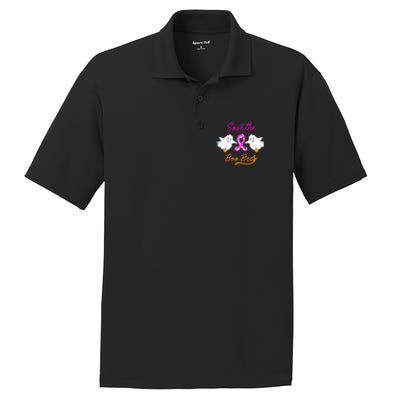 Breast Cancer Halloween Boo Bees Gift PosiCharge RacerMesh Polo