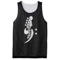 Bass Cleff Headstock Bassist Bass Guitar Musician Music Mesh Reversible Basketball Jersey Tank