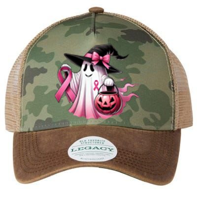 Breast Cancer Halloween Front And Back Legacy Tie Dye Trucker Hat