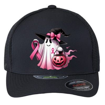 Breast Cancer Halloween Front And Back Flexfit Unipanel Trucker Cap