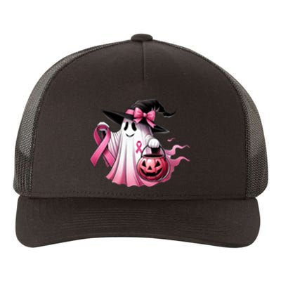 Breast Cancer Halloween Front And Back Yupoong Adult 5-Panel Trucker Hat