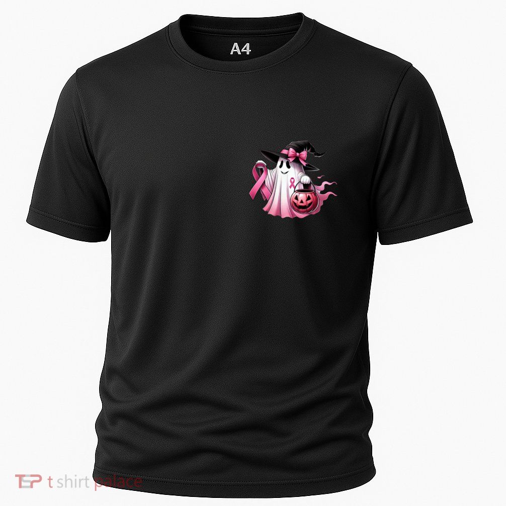 Breast Cancer Halloween Front And Back Cooling Performance Crew T-Shirt