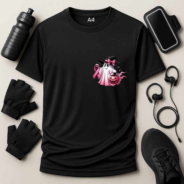 Breast Cancer Halloween Front And Back Performance Shirt