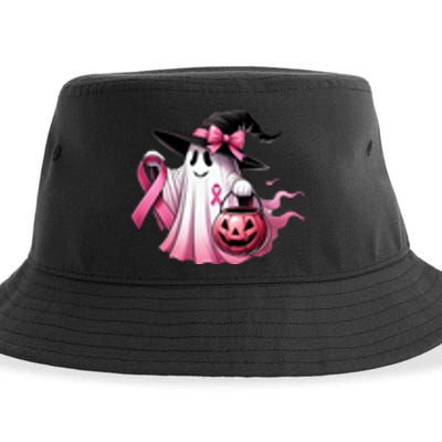 Breast Cancer Halloween Front And Back Sustainable Bucket Hat