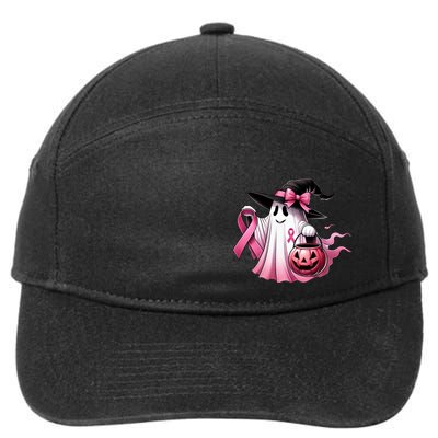 Breast Cancer Halloween Front And Back 7-Panel Snapback Hat