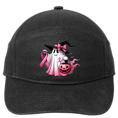 Breast Cancer Halloween Front And Back 7-Panel Snapback Hat