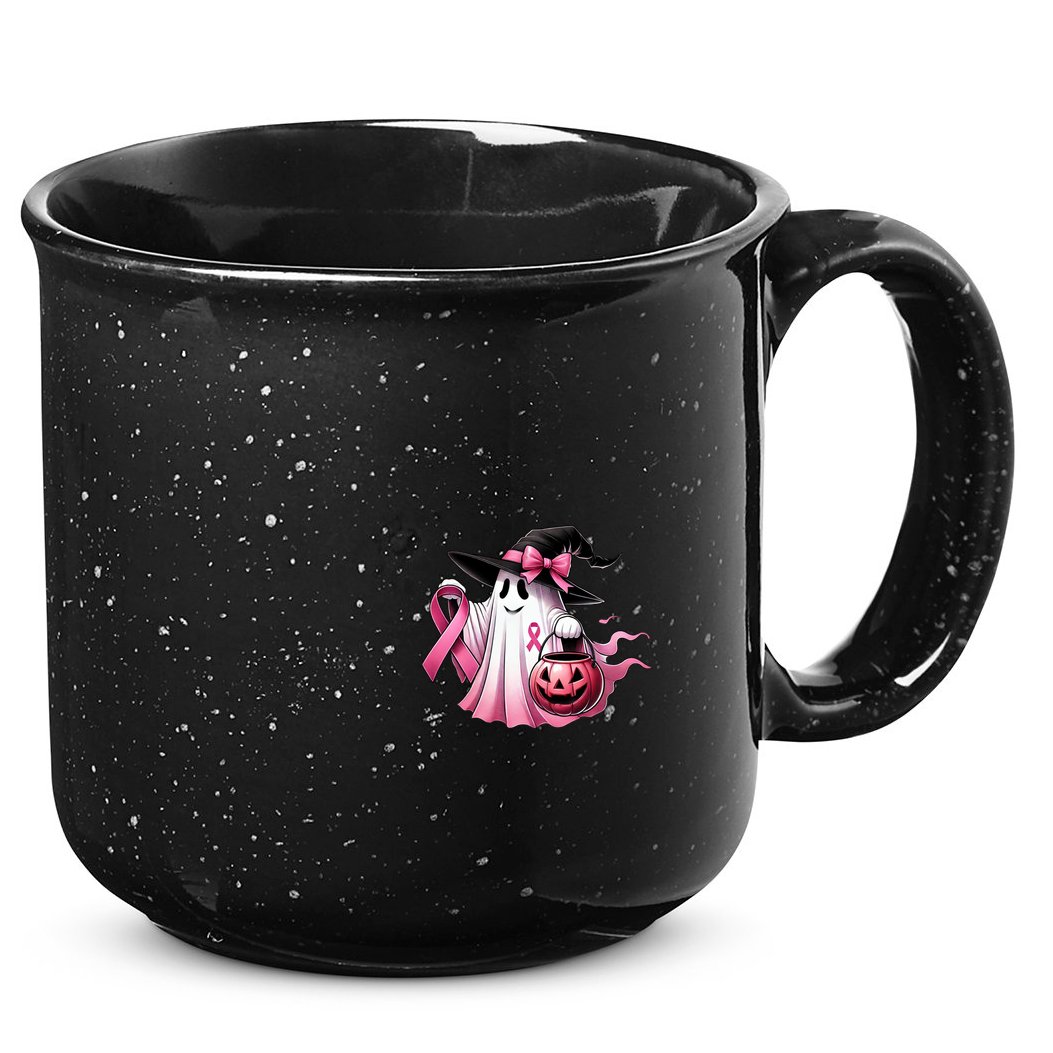 Breast Cancer Halloween Front And Back 15oz Campfire Ceramic Mug