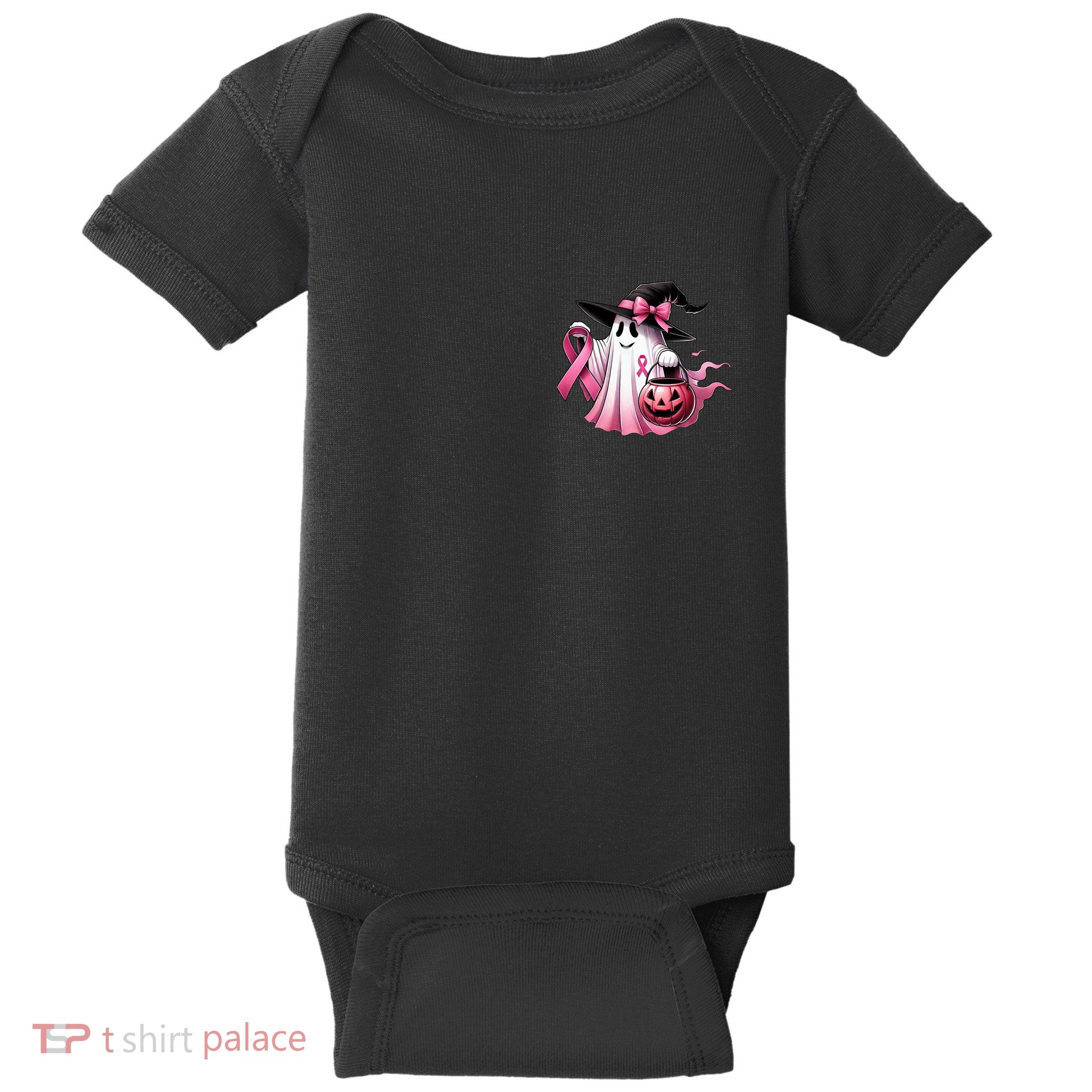 Breast Cancer Halloween Front And Back Baby Bodysuit