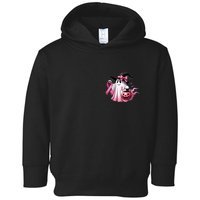 Breast Cancer Halloween Front And Back Toddler Hoodie
