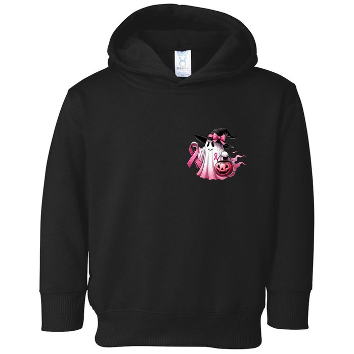 Breast Cancer Halloween Front And Back Toddler Hoodie