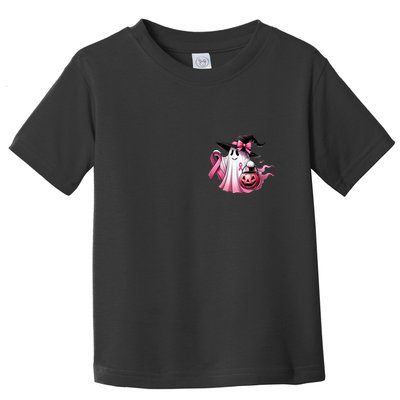 Breast Cancer Halloween Front And Back Toddler T-Shirt