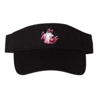 Breast Cancer Halloween Front And Back Valucap Bio-Washed Visor