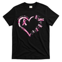 Breast Cancer Heart Dragonflies Awareness T-Shirt