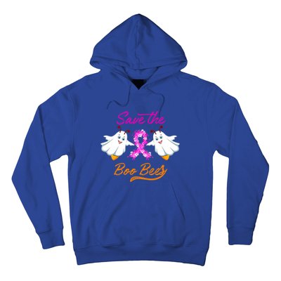 Breast Cancer Halloween Boo Bees Gift Hoodie