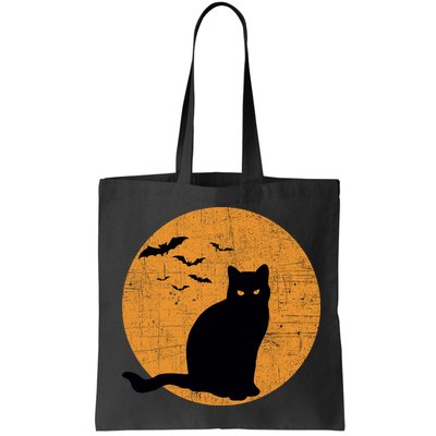Black Cat Halloween Moon Bag