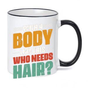 Body Confidence Humor Graphic 11oz Black Color Changing Mug