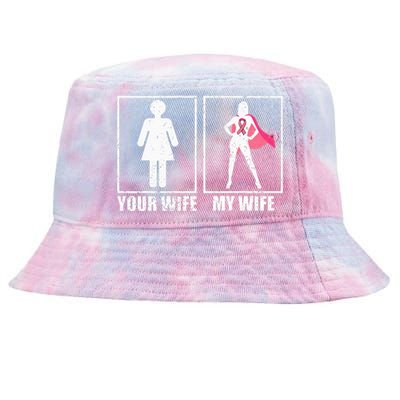 Breast Cancer Husband Your Wife My Wife Pink Fighter Tie-Dyed Bucket Hat