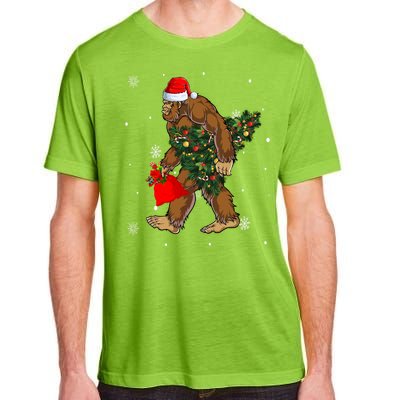 Bigfoot Christmas Holiday Festive Adult ChromaSoft Performance T-Shirt