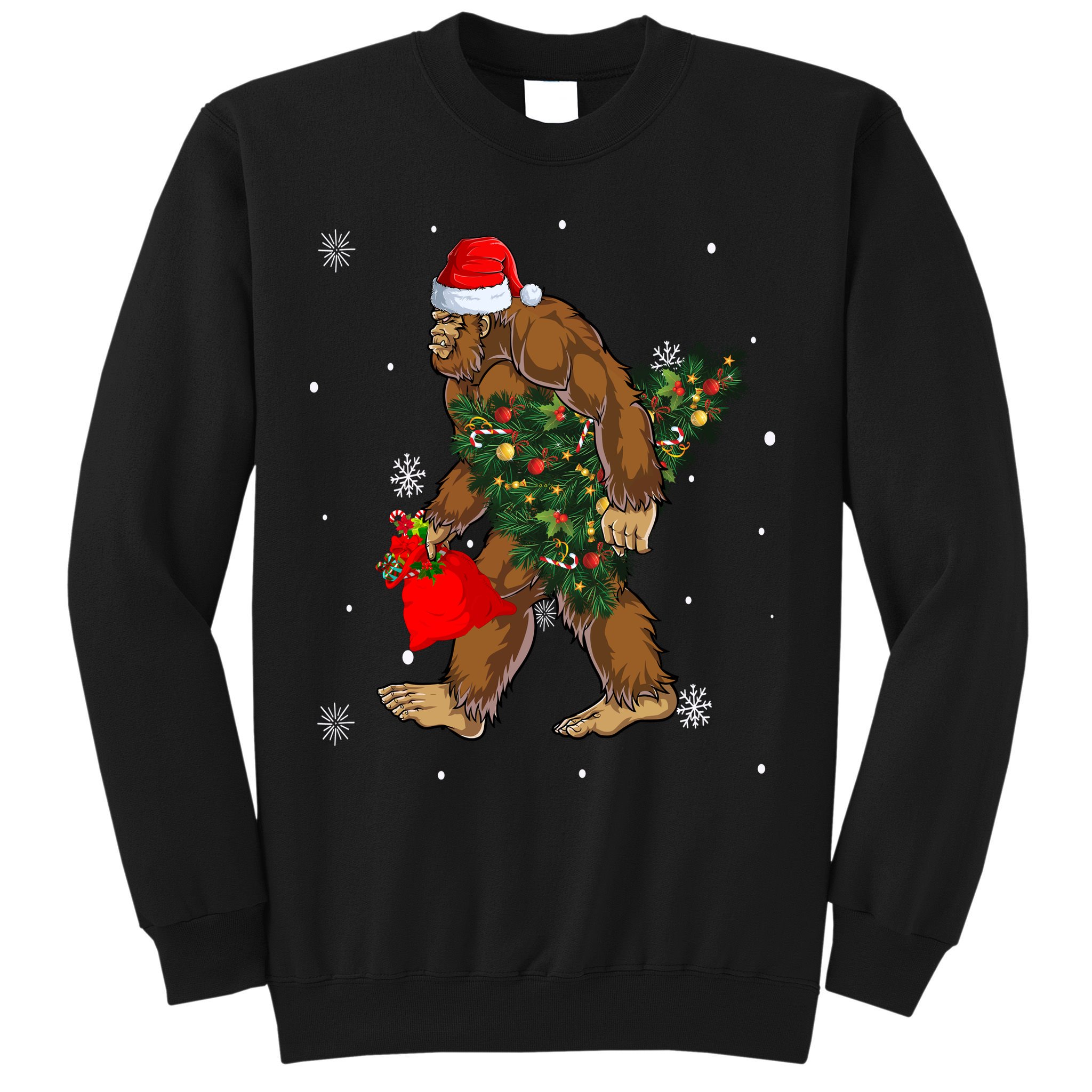 Bigfoot Christmas Holiday Festive Sweatshirt