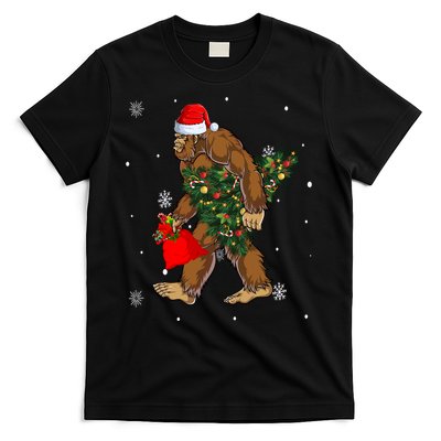 Bigfoot Christmas Holiday Festive T-Shirt