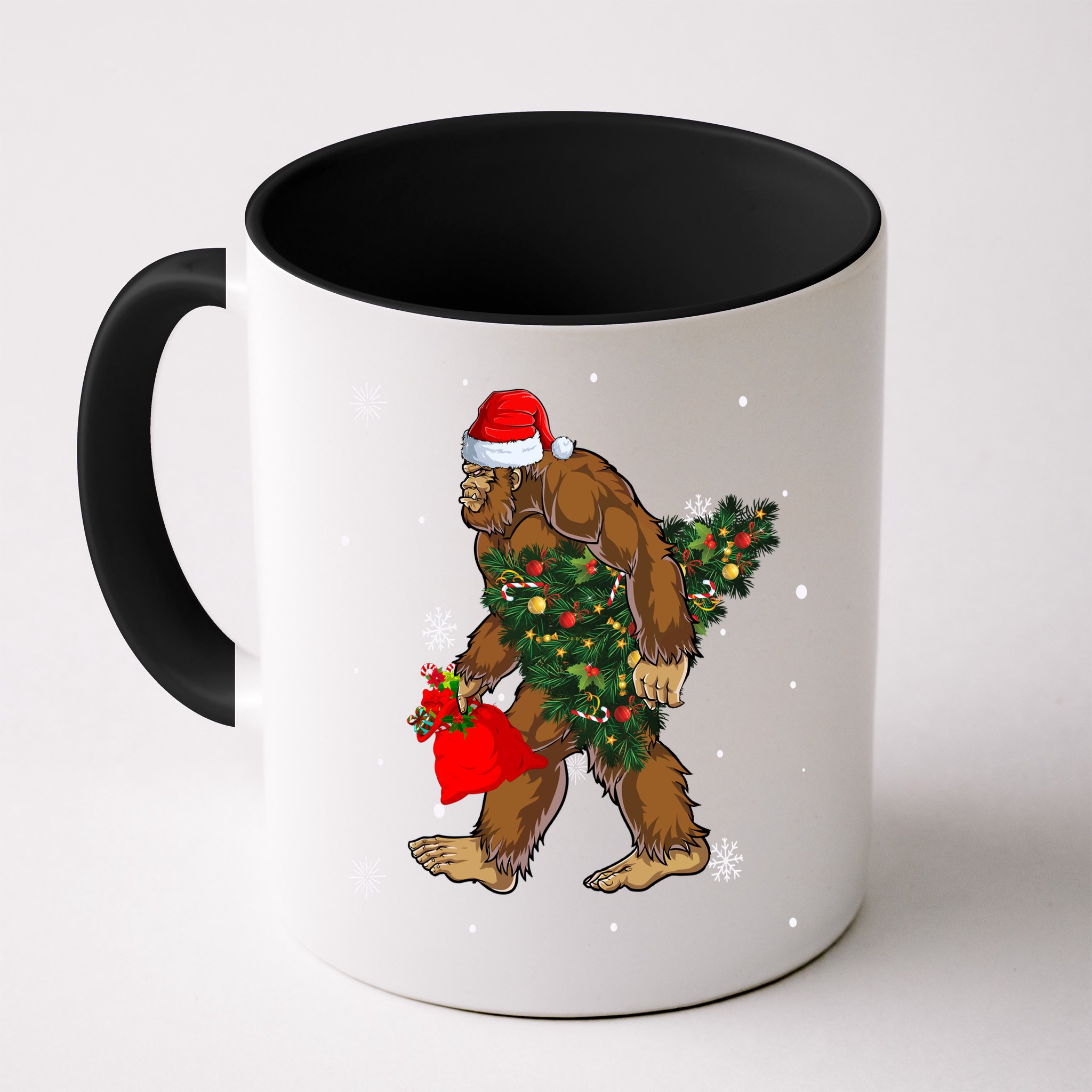 Bigfoot Christmas Holiday Festive Mug