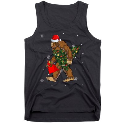 Bigfoot Christmas Holiday Festive Tank Top