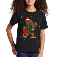 Bigfoot Christmas Holiday Festive Kids T-Shirt