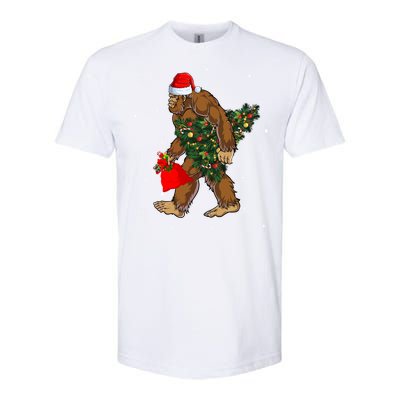 Bigfoot Christmas Holiday Festive Softstyle CVC T-Shirt