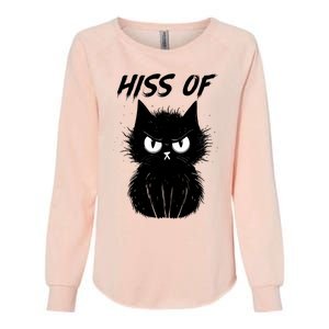 Black Cat Hiss Off For Men Women Meow Cat Gifts Womens California Wash Sweatshirt