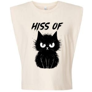 Black Cat Hiss Off For Men Women Meow Cat Gifts Garment-Dyed Women's Muscle Tee