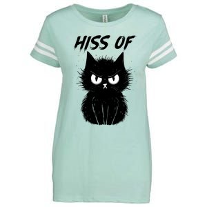 Black Cat Hiss Off For Men Women Meow Cat Gifts Enza Ladies Jersey Football T-Shirt