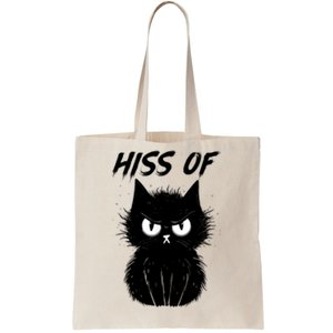 Black Cat Hiss Off For Men Women Meow Cat Gifts Tote Bag