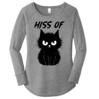 Black Cat Hiss Off For Men Women Meow Cat Gifts Women's Perfect Tri Tunic Long Sleeve Shirt