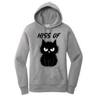 Black Cat Hiss Off For Men Women Meow Cat Gifts Women's Pullover Hoodie