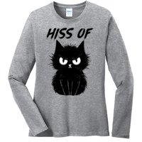 Black Cat Hiss Off For Men Women Meow Cat Gifts Ladies Long Sleeve Shirt