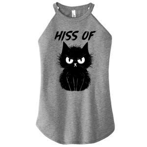 Black Cat Hiss Off For Men Women Meow Cat Gifts Women's Perfect Tri Rocker Tank