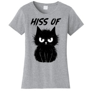 Black Cat Hiss Off For Men Women Meow Cat Gifts Women's T-Shirt