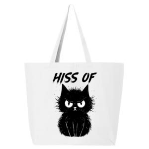 Black Cat Hiss Off For Men Women Meow Cat Gifts 25L Jumbo Tote