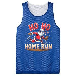 Baseball Christmas Ho Ho Home Run Santa Playing Baseball Gift Mesh Reversible Basketball Jersey Tank