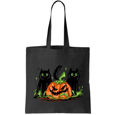 Black Cat Halloween Cute Pumpkin Bag