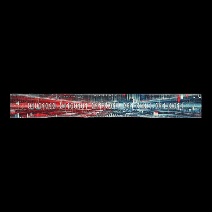 Binary Code Hidden Message Flat Bill Trucker Hat