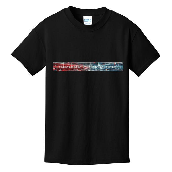 Binary Code Hidden Message Kids T-Shirt