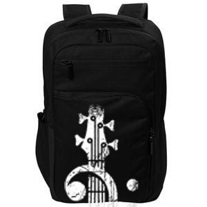 Bass Cleff Headstock Bass Guitar Impact Tech Backpack