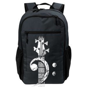 Bass Cleff Headstock Bass Guitar Daily Commute Backpack