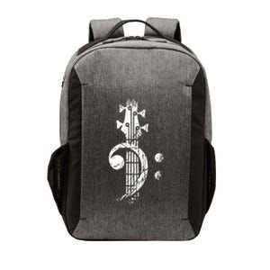 Bass Cleff Headstock Bass Guitar Vector Backpack