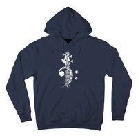 Bass Cleff Headstock Bass Guitar Hoodie