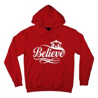 Believe Christmas Holiday Jesus Faith Xmas Holiday Hoodie